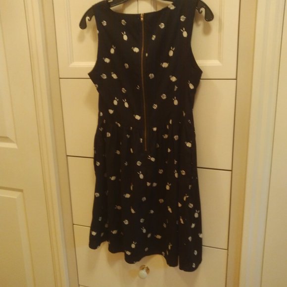Cute Fit and Flair Light Summer Dress - Picture 2 of 2